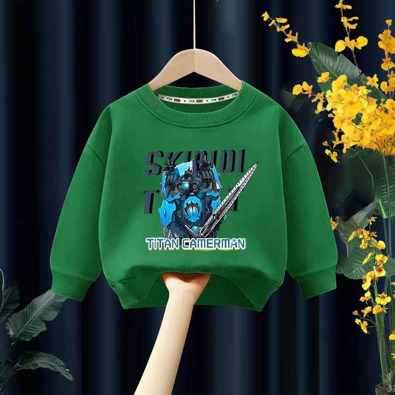 

Boys Casual Cartoon Anime Hoodie Autumn and Winter Children s Long-sleeved T-shirt Top 150