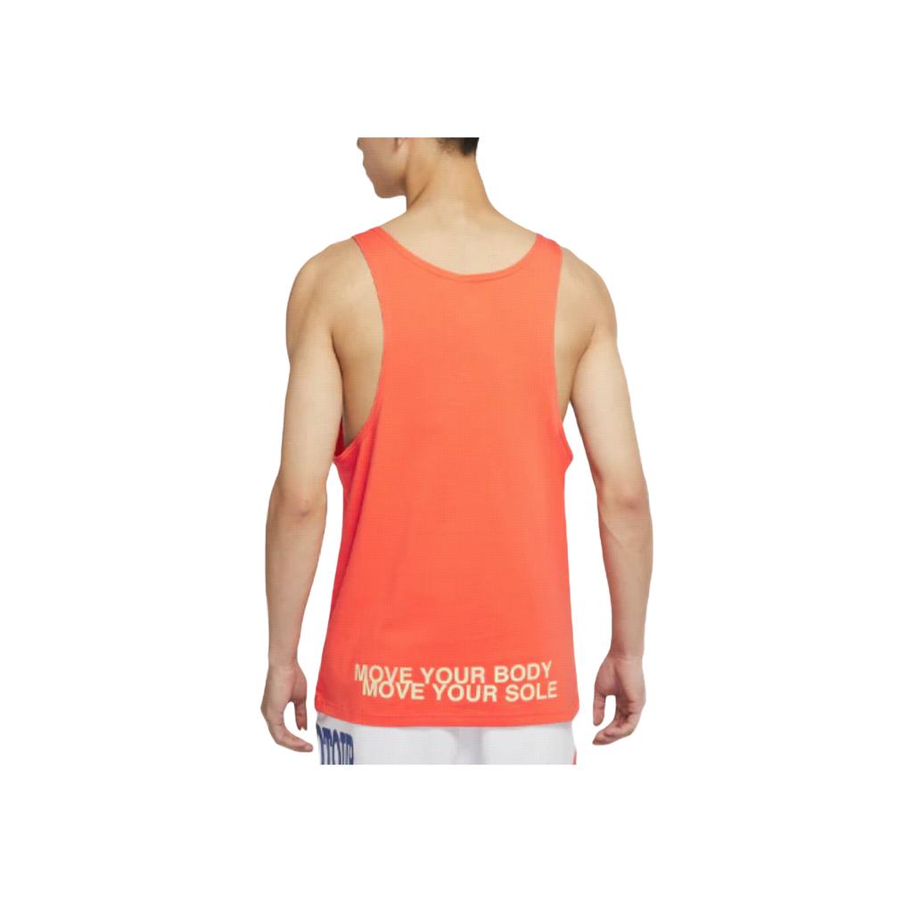 Nike Camiseta de Baloncesto Retro Estampada para Hombre Tops Naranja DA0936-842