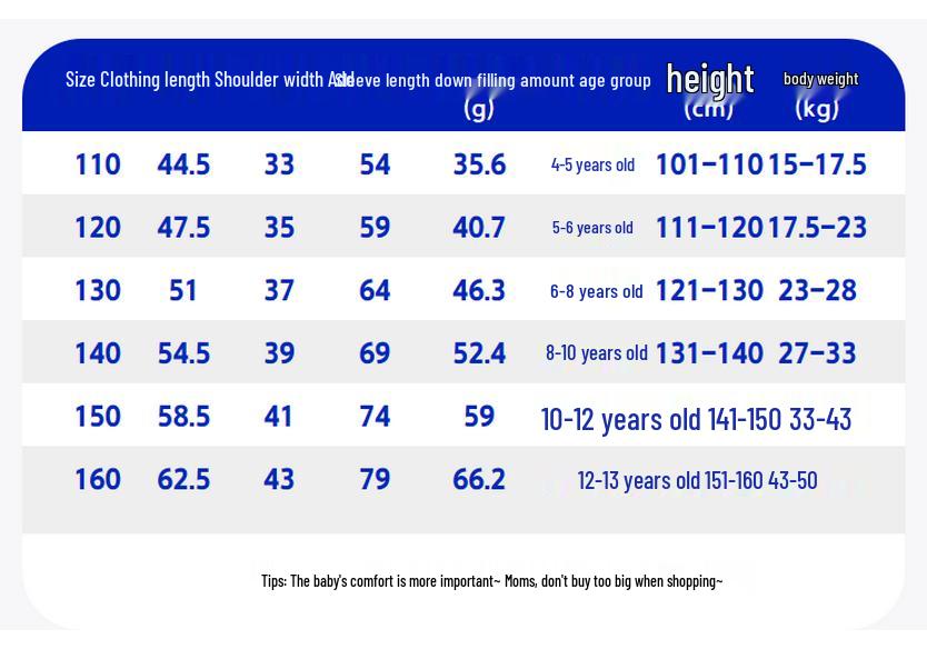 Mini Balabala Kids' Unisex Color-block Hooded Down Jacket