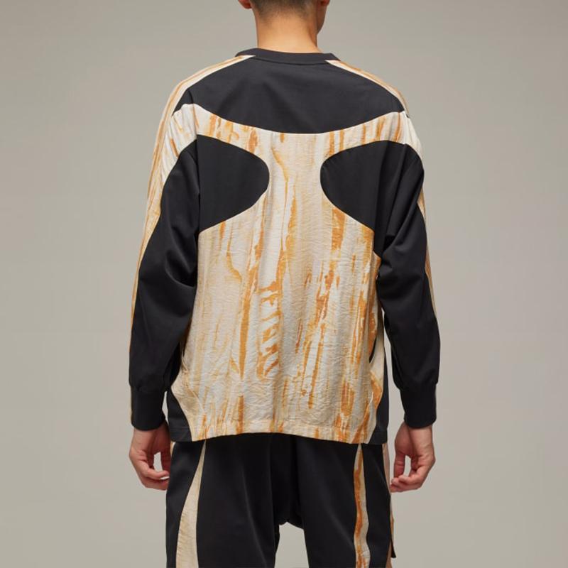 adidas Y-3 Rust Dye Long Sleeve Tee Multicolor/Black Men Streetwear IR6256