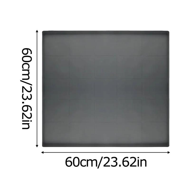 B02C-Dryer Mat For Top Of Dryer Silicone Washer Dryer Cover Top Washing Machine Cover Dust-Proof Waterproof Protector Mat