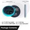 2PCS LED Car Cup Holder Lights, Light Up Car Coasters For Cup Holders 7 Colors Changing USB Charging Mat Waterproof Cup Pad, Car Gifts For Men &