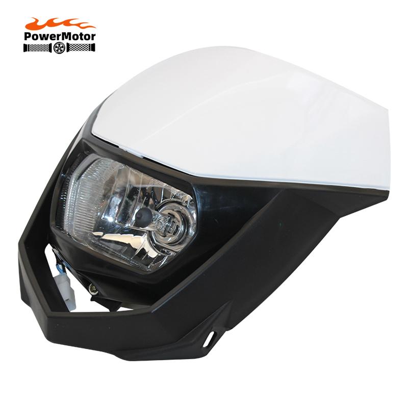 Pit Bike Headlight Panel H4 35W Head Light For Yamaha YZ YZF WR WRF Headlamp Motocross Accessories Enduro Motorcycle Headlight H4
