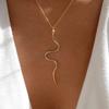 Gold Color Snake Pendant Choker Necklace for Women Fashion Female Wedding Bridal Necklace Jewelry Accessories New