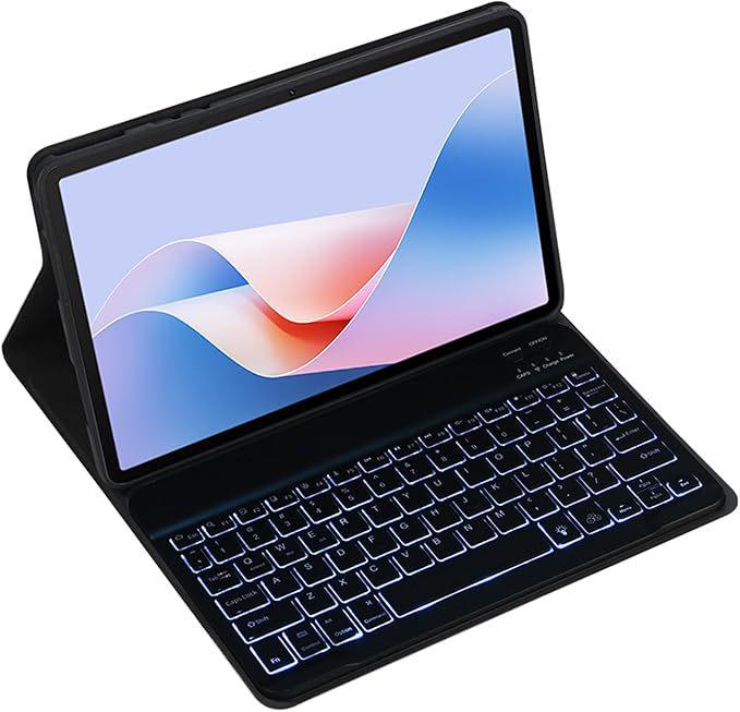 Detachable Leather Bluetooth Keyboard Case for Xiaomi Tablet 7/Redmi Pad 11.2