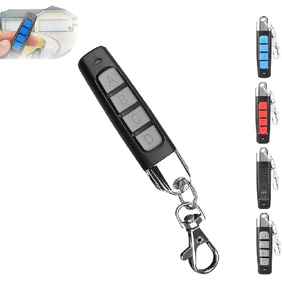 4-in-1 Remote Control Duplicator, Remote Control Duplicator for Cars, Wireless Cloning Key Fob Duplicator, 433MHz Copy Remote Controller, Universal