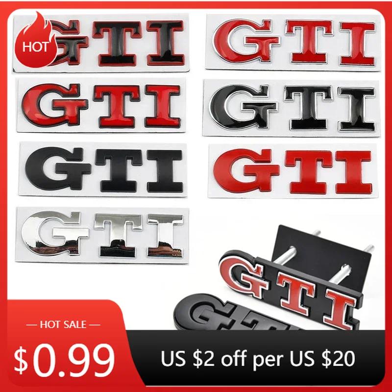 For VW VOLKSWAGEN 2026 New 1Pcs Car Metal Badge Sticker Front Grille Decal Decoration For VW GTI Passat B6 Golf Mk7 Polo Tiguan