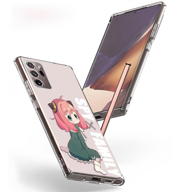 Spy Family Anya Cute Cover Phone Case For Samsung Galaxy S26 S25 Edge S24 Ultra S23 S22 Plus S21 S20 FE Soft Fundas Shell Galaxy