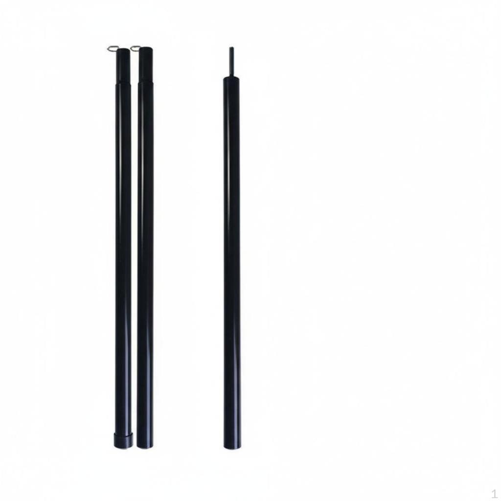Adjustable Tent Support Pole Foldable Iron Tarp Poles for Camping Canopy Awning