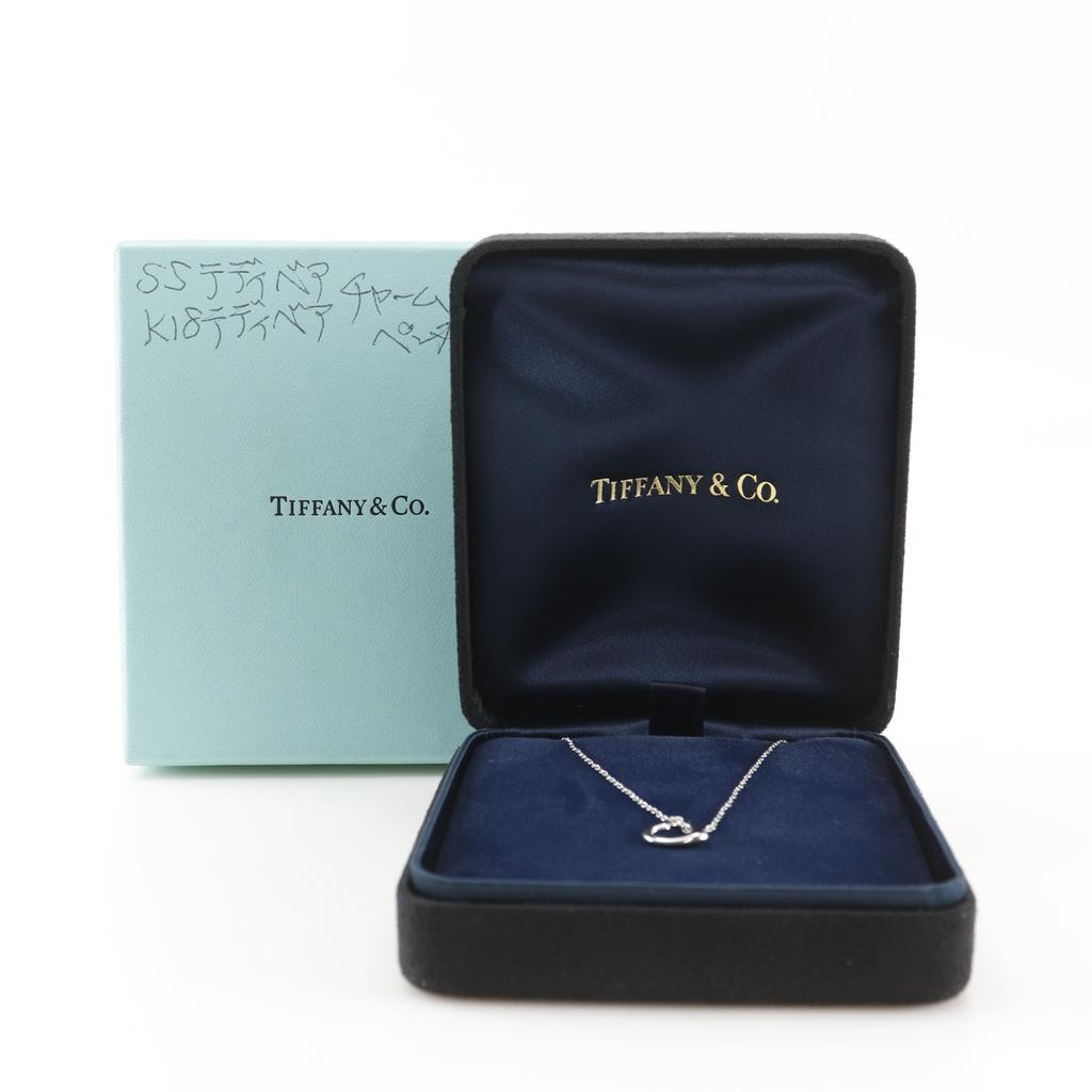 TIFFANY&Co. Open heart Necklace Pt950Platinum 3.7g Women Used