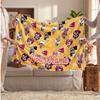The Amazing Digital Circus Personalized Flannel Blanket, Custom Printed Text Name, Warm Soft Blanket For Couch Bed