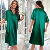 Women's Plus Size Summer Ice Silk Pajamas - Long, Cool, Lightweight Nightdress
