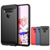 Carbon Fiber Texture TPU Case for K92 K22 K42 K52 K62 K51S K61S Velvet Stylo 6 5 V60 V50 ThinQ Shockproof Protective Cover Funda