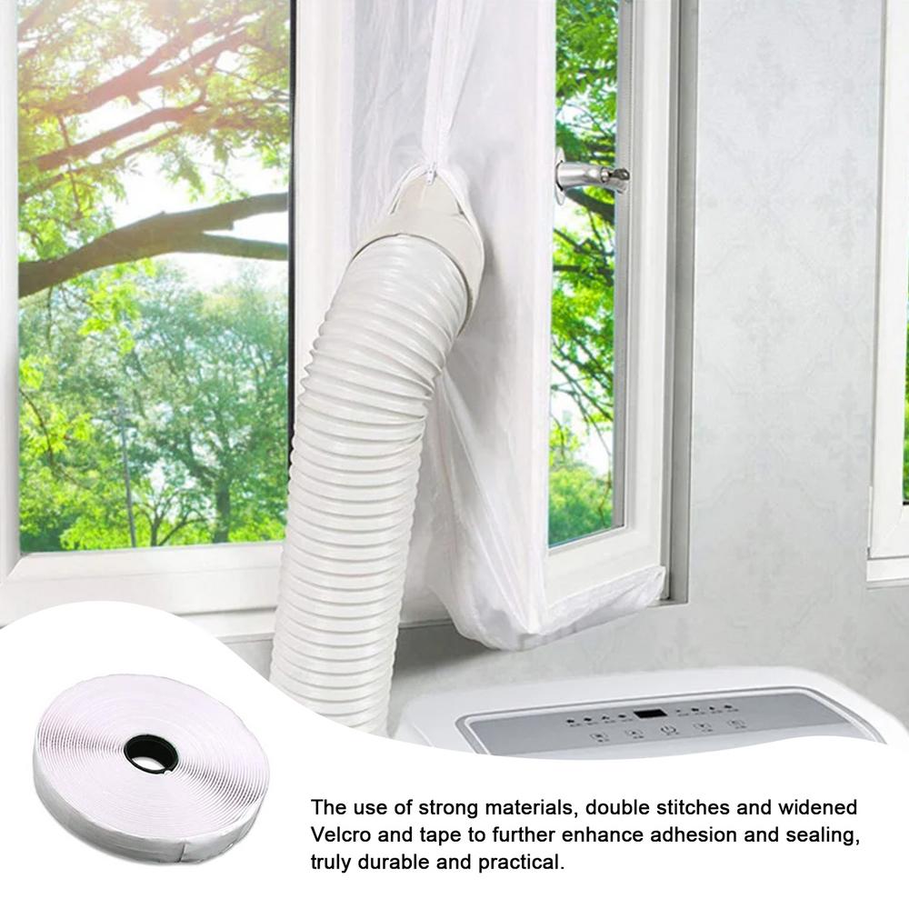 Air Conditioning Window Sealing Cloth Adjustable Air Conditioner Seal Cloth For Sliding Door Home AC Vent Heat Rain Blocking