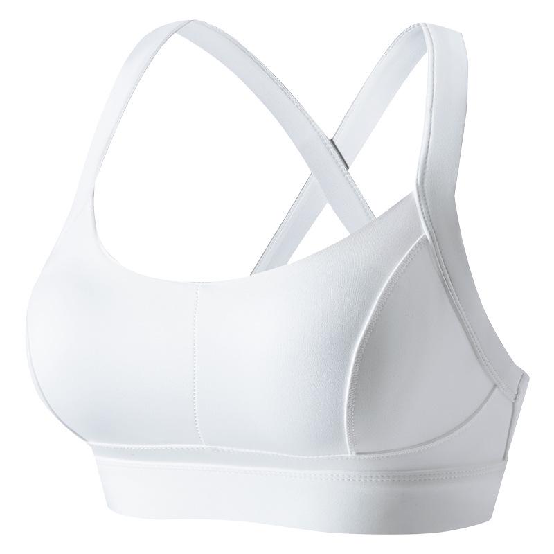 Women's Shockproof Sports Bra for Running and Yoga - Wire-Free, Side Support, Beautiful Back Design
