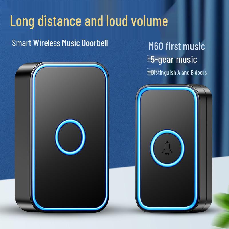 Long-Range Smart Wireless Waterproof Doorbell with Remote Control