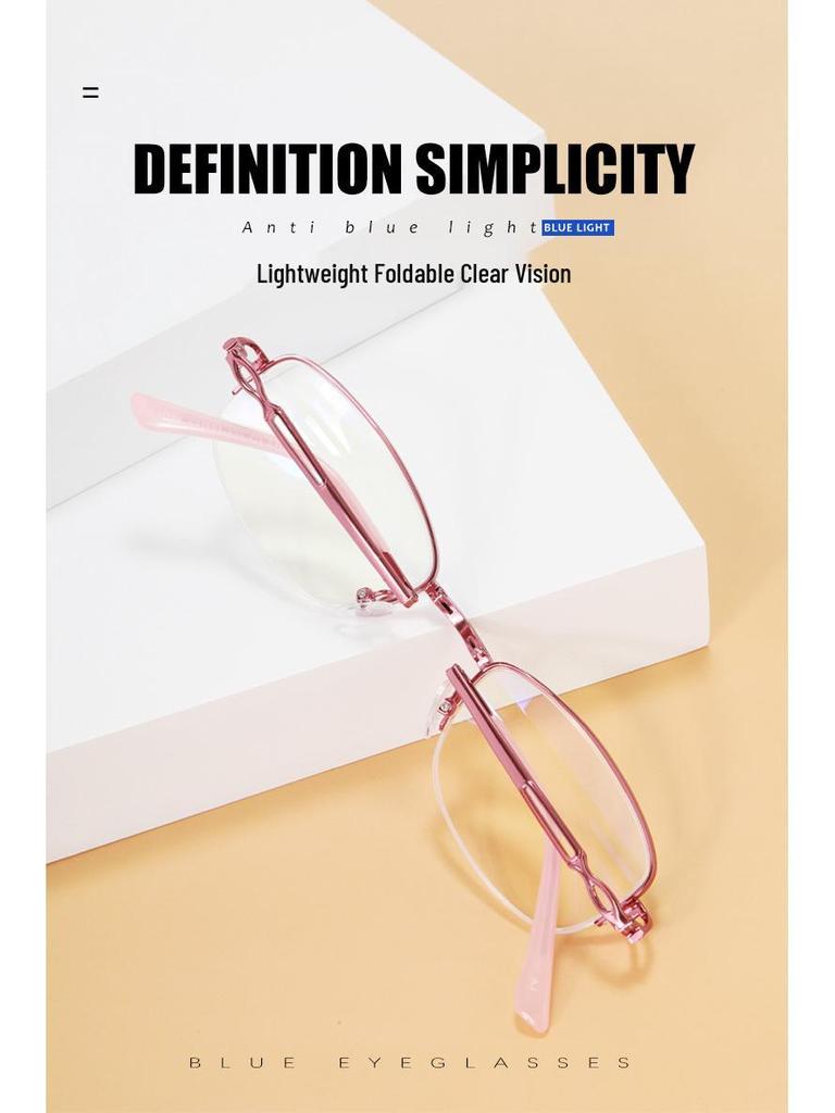 Portable Anti-Blue Light Folding Reading Glasses for Men & Women