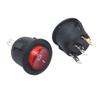 10PCS Mini 3 Pin 2 Position With Light Rocker Switch KCD1-105 Power Switch