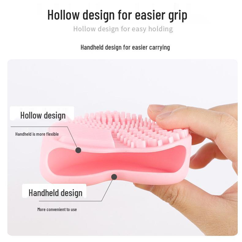 Heart-Shaped Silicone Makeup Brush Cleaner