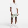 Nike Solid Color Logo Polo With Button-Up Short Sleeves Men Tops White DH0857-100