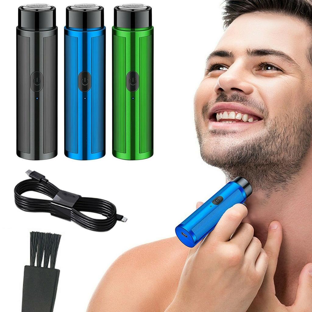 2W  Mini Beard S-haver Electric R-azor Detachable Washable H-ead Design USB Powered Operated