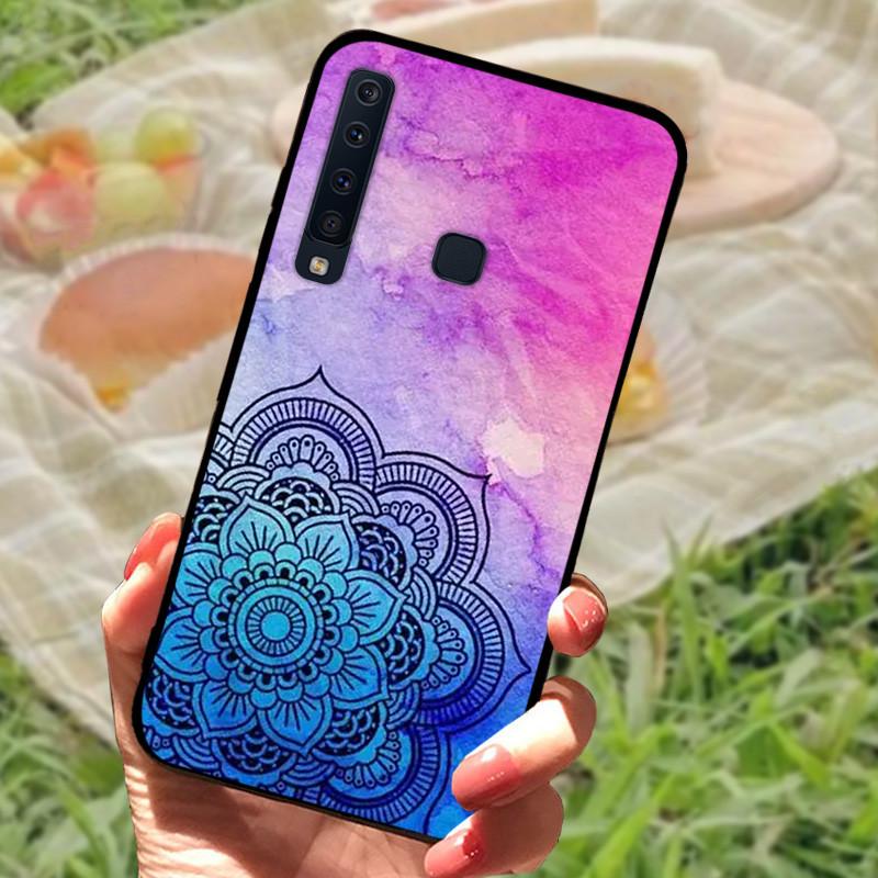 For Samsung A9 2018 Case Cover A7 2018 Silicone Soft Marble Black Bumper Funda Coque for Samsung Galaxy A7 A9 2018 Protective