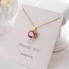 Versatile Luxury Titanium Steel Necklace with a Colorfast Pendant - Simple Niche Design Clavicle Chain for Women.