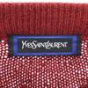Yves Saint Laurent Wool Blend Long Sleeve Knit L Reddish Sweater Men's Used