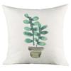 Green Plant Cactus Print Cushion Cover Living Room Sofa Decor Home Chair Car Bedroom Decorative Pillowcase Soft Throw Pillows