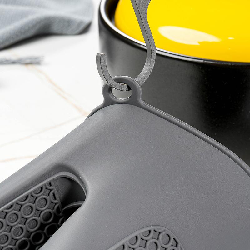 Silicone Hand Clip Kitchen Anti-Scald Thickened Silicone Heat Insulation Gloves Household Oven Baking Tools Oven Mitts
