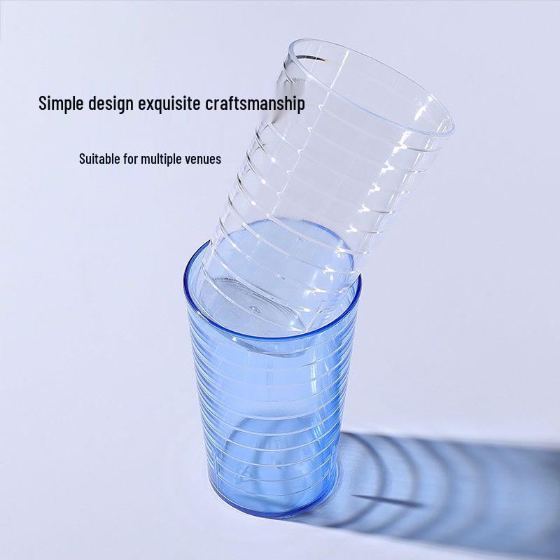 Stocked Drop-Proof Acrylic Beverage Cup - Transparent for Milk, Juice, or Wine