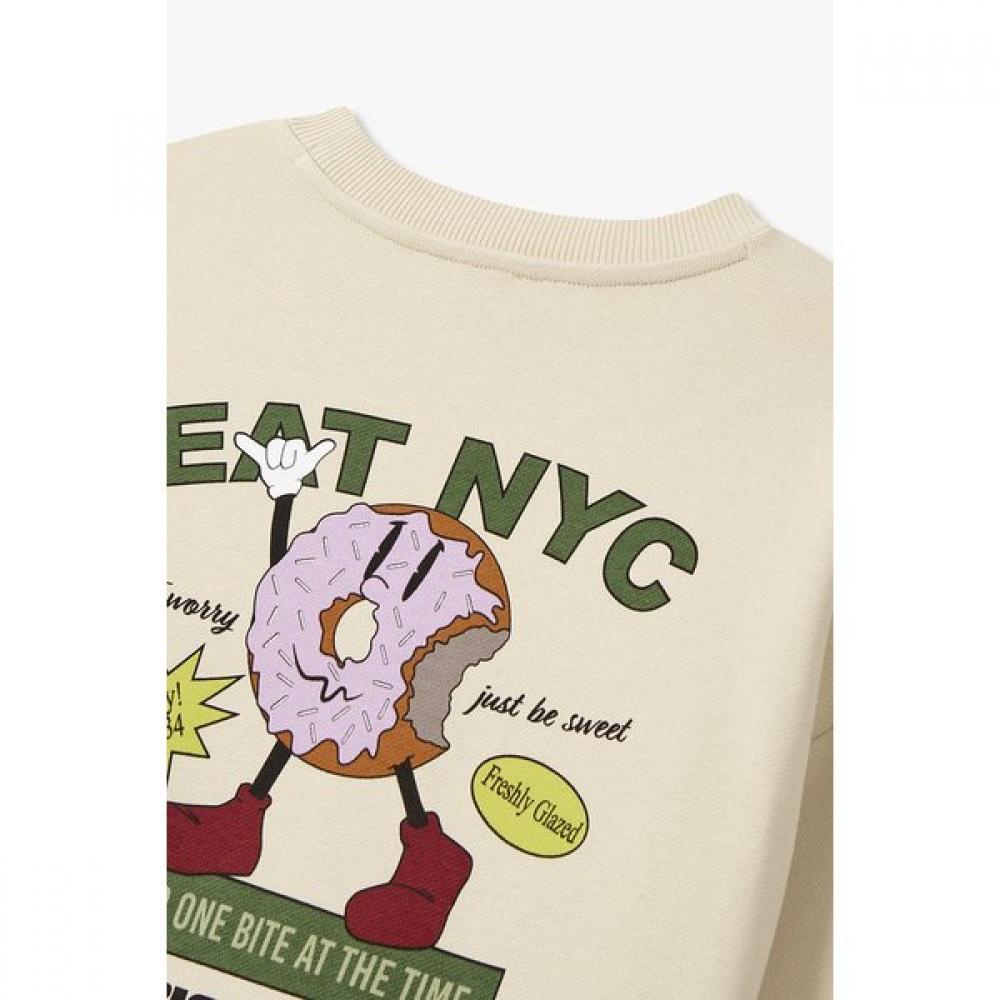 Emporio Armani 25 F W Women S Logo Print Drop Shoulder SWeatShirt A525326514