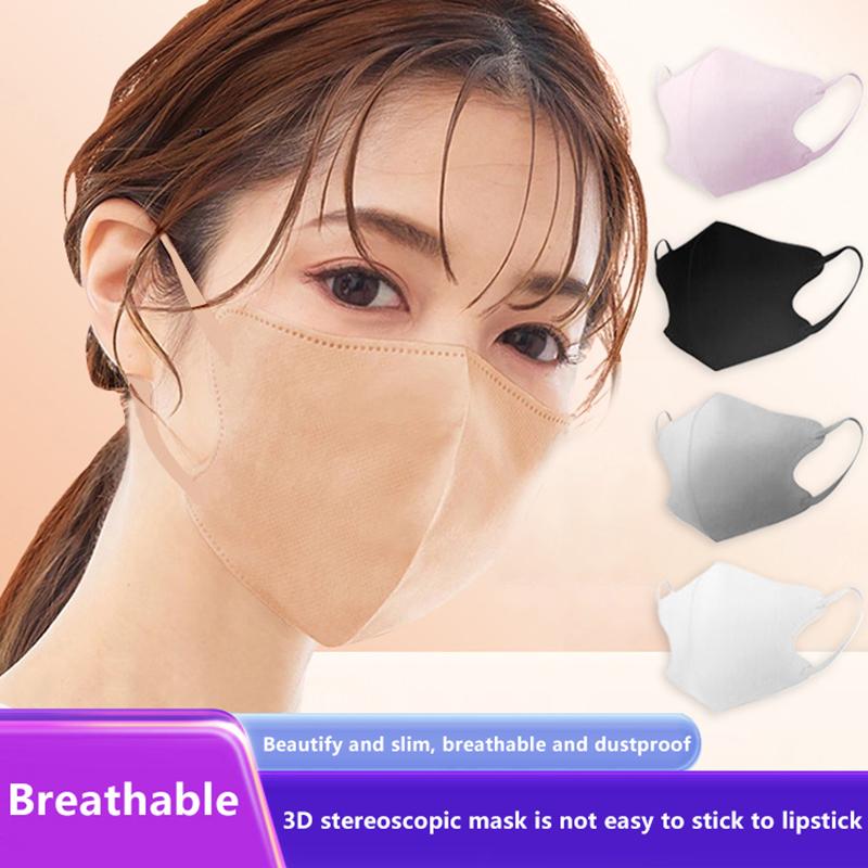 Three-Dimensional Dust Mask Face Masks Cloth Disposable Anti-Dust Protective Masks Ear Loops Mouth Mask Black White Mascarillas