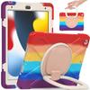 IPad Air 5 10.2 Inch Protective Case With Rotating Kickstand Shoulder Strap Shockproof SiliconePC Shell Daily Use Travel