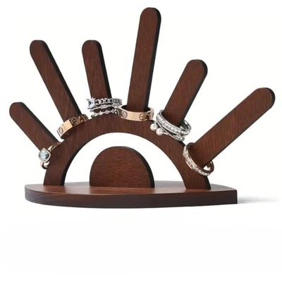 Wooden Ring Display Stand Creative Jewelry Ring Display Holder for women,Gift for Halloween Christmas Brthday