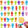 15/30/60pcs Mini Suction Cup Doll Multistyle Monsters Themed Birthday Gift Home Decoration Car Office Desk Ornaments XJM