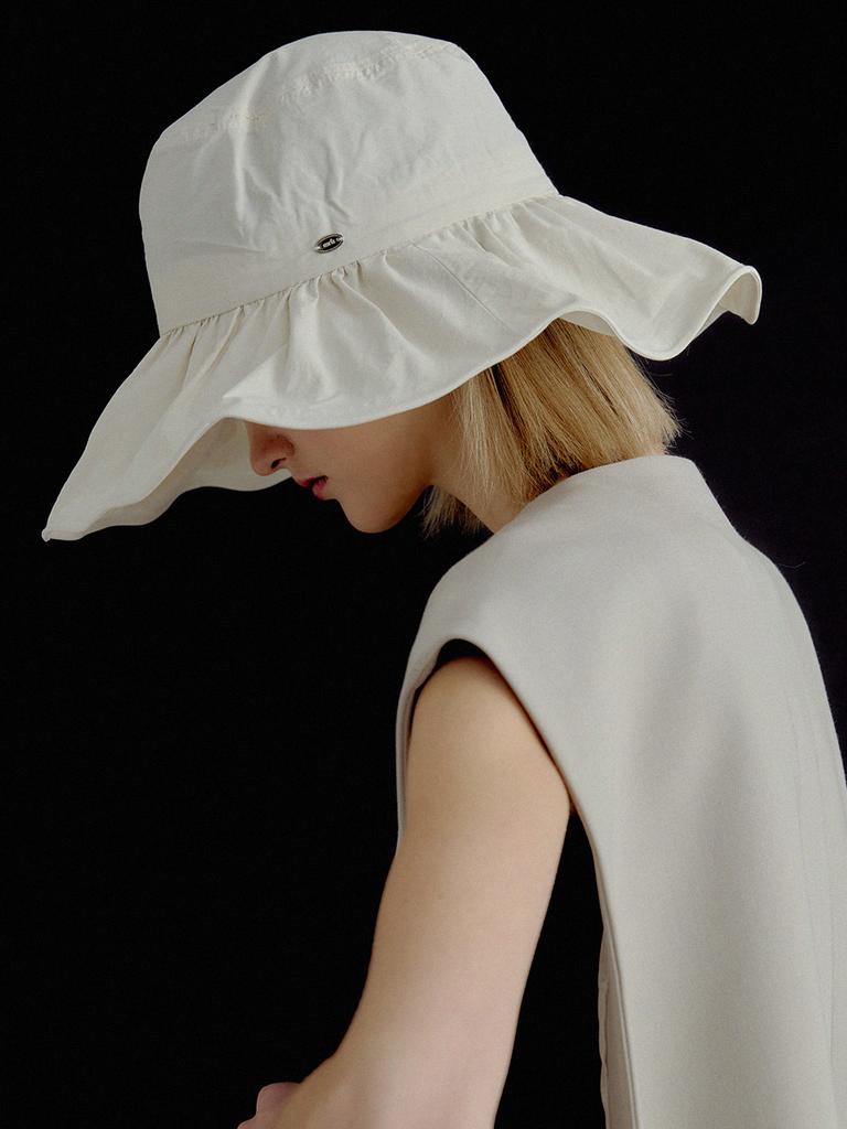 Meleuhen Sandy Wide Bucket Hat_3Color