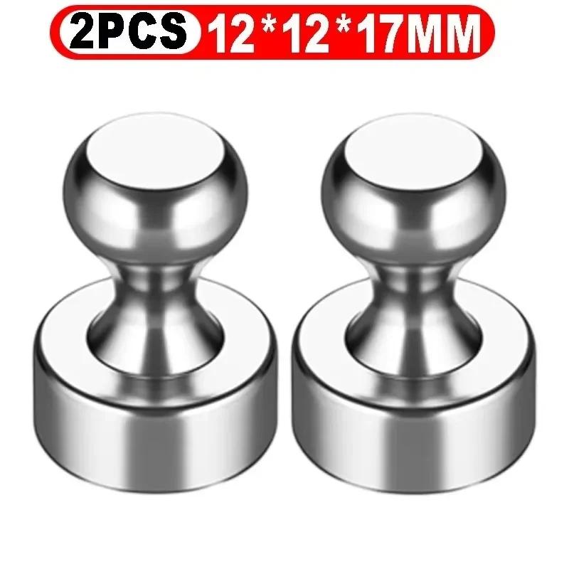 

Wholesale Super Strong Neodymium Magnet Pushpin for Refrigerator Whiteboard Magnetic Pushpins Sucker Thumbtack Magnets Push Pins 12x12x17mm