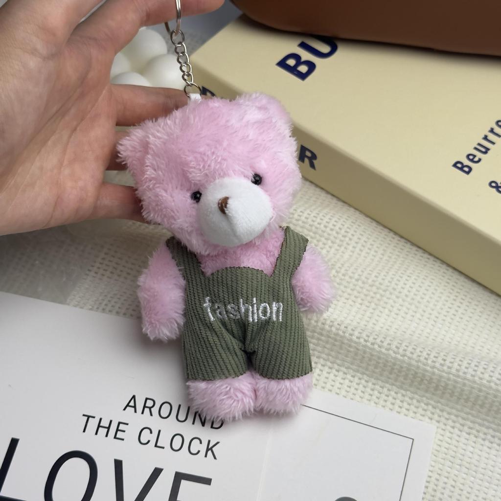 In Stock: Cartoon Little Bear Pendant Plush Toy Keychain