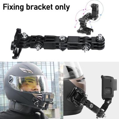 Moto přilba Přední řemínek na bradu Skládací držák stojanu pro GOPRO Hero 6 5 4 3 Nalepovací držák na přední bradu