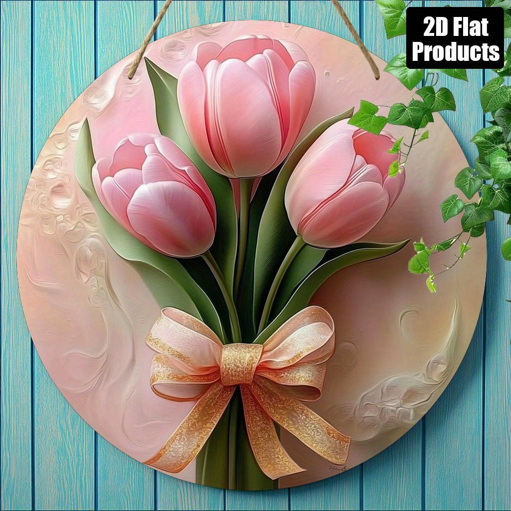 D Flat Coffee Time Latte Art  Alarm Clock Round Tin Sign Vintage Metal Wall Art for Kitchen Coffee Shop and Coffee Lover D