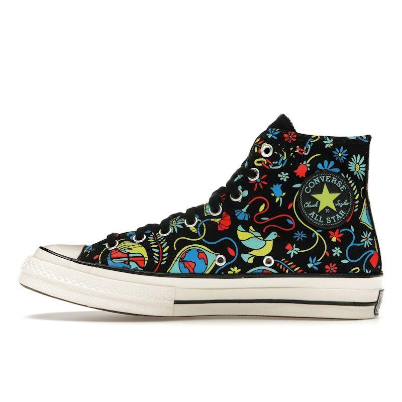 Converse Adidași Unisex Chuck 70 High Peace & Unity Multicolor Negru Poppy-Glow 172259C