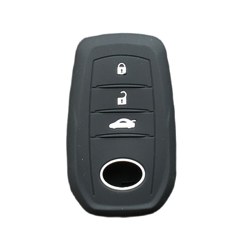 Silicone Car Key Case Cover For Toyota Chr Rav4 Auris Avensis Prius Aygo Camry Corolla Land Cruiser 200 Prado Crown Key