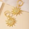 Vintage French Style Sunflower Dangle Earrings for Daily Wear earrings for women