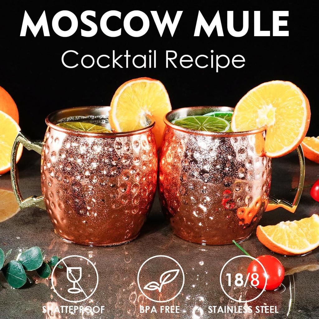 Beer Mug Mule Mug Wine Bar Hammer Point Thickened Stainless Steel Wine Glass