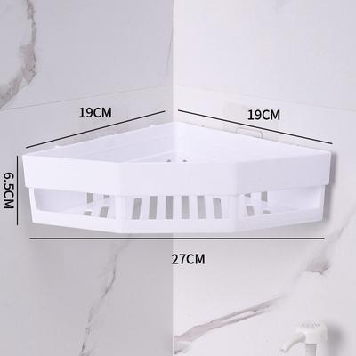 Scaffale per il bagno, senza ripiani per trapano, supporto per doccia con mensola angolare per montaggio a parete, per WC, organizer per shampoo, accessori per il bagno