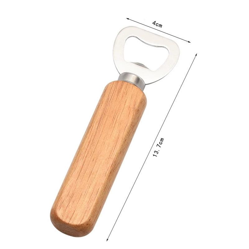1/2/5 Stück Holzgriff Bierflaschenöffner Kommerzieller Holzflaschenöffner Edelstahlflaschenöffner Kreativer Flaschenöffner