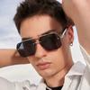 Double Bridge Semi-Frame Sunglasses New Square Uv400 Shades For Men Driving Women Fashion Premium Sun Glasses
