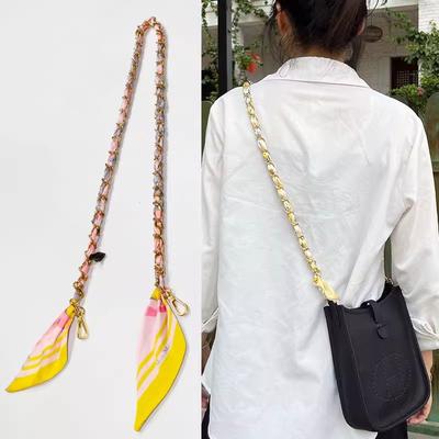New Evelyn Portable Chain Hot-selling Silk Scarf Woven Bag Shoulder Strap Decorative Chain Replacement Chain Bag Strap Bag Strap