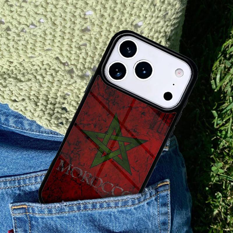 Morocco Flag Moroccan Unique Mobile Phone Case Compatible with IPhone 17 16 15 14 13 12 11Pro Max 17 Air Cover
